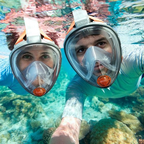 Full Face Snorkel Mask with 180° Panoramic View by HitMyNeed