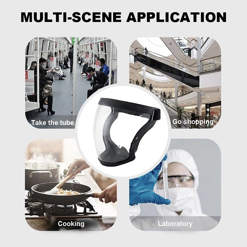 Full Face Transparent Protective Mask with Filter by HitMyNeed