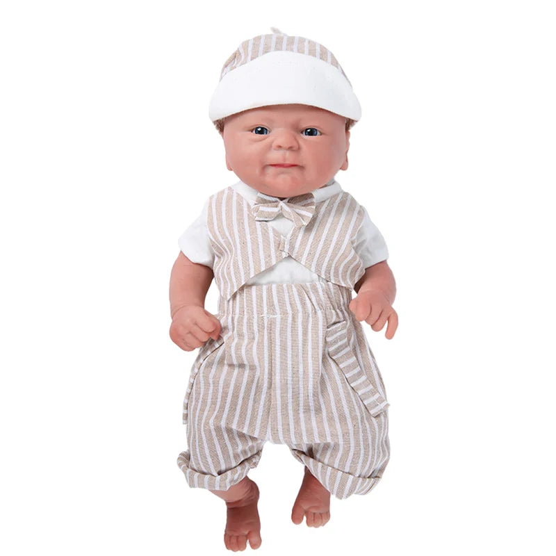 Full Silicone Reborn Baby Doll DIY Painted Kit Wholesale 14inch-boy-doll by HitMyNeed