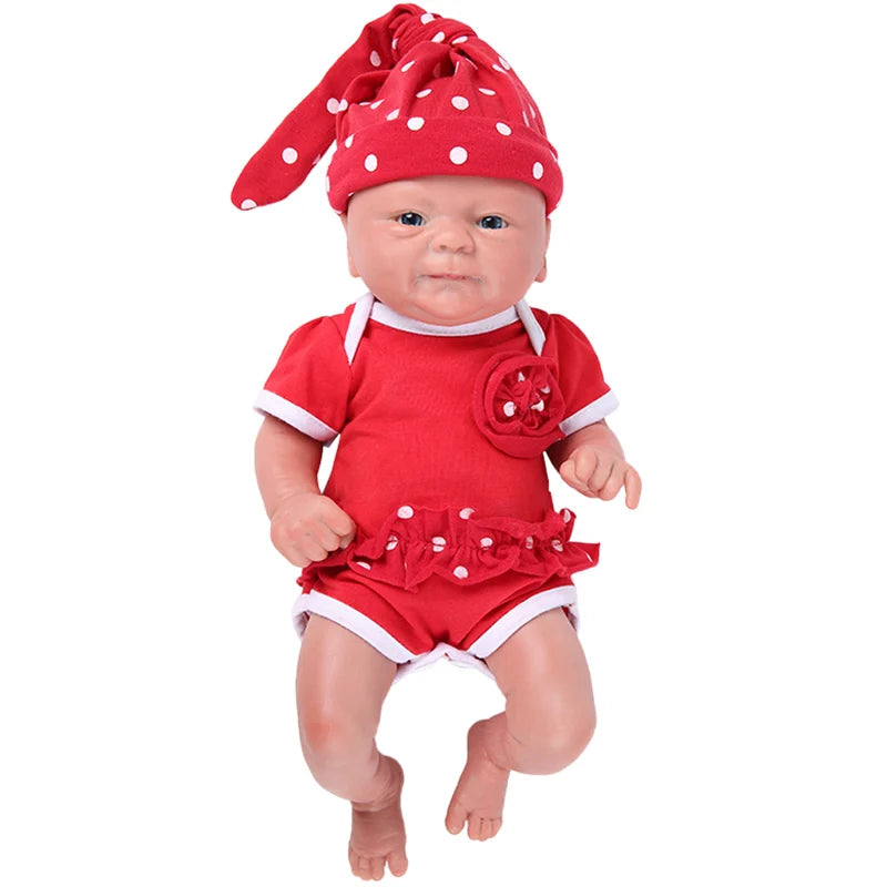 Full Silicone Reborn Baby Doll DIY Painted Kit Wholesale 14inch-girl-doll by HitMyNeed