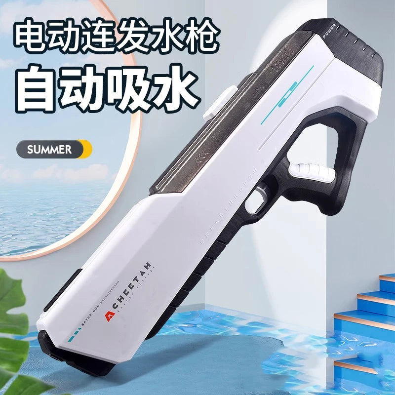 Fully Electric High-Pressure Water Gun for Pool Fun by HitMyNeed