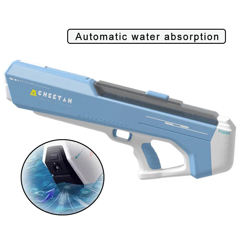 Fully Electric High-Pressure Water Gun for Pool Fun blue-automatic-a by HitMyNeed