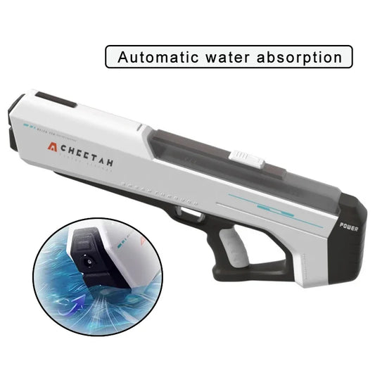 Fully Electric High-Pressure Water Gun for Pool Fun whtie-automatic by HitMyNeed