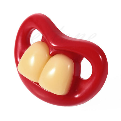 Funny Baby Pacifiers with Novelty Teeth & Moustache by HitMyNeed