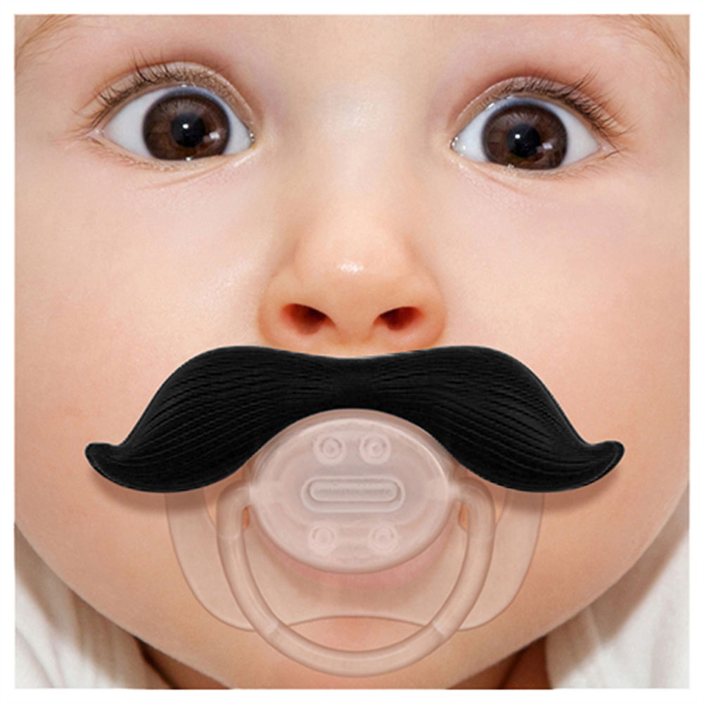 Funny Baby Pacifiers with Novelty Teeth & Moustache by HitMyNeed
