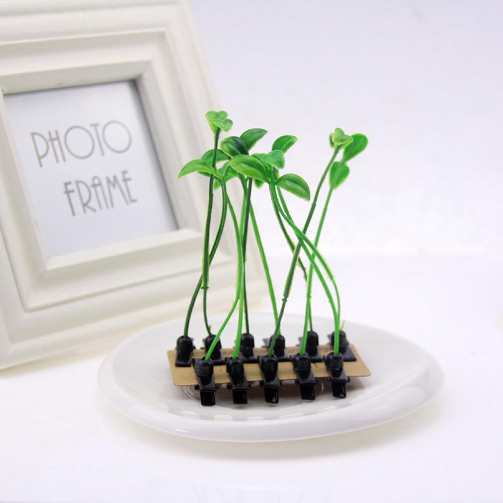Funny Bean Sprout Hair Clips Set (4pcs) by HitMyNeed