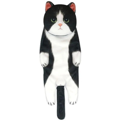 Funny Cat Microfiber Hand Towels with Hanging Loop 4 by HitMyNeed