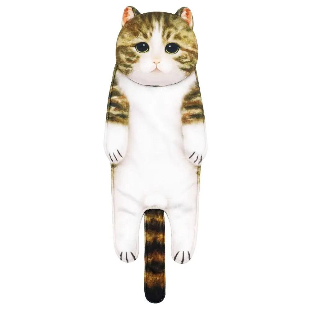 Funny Cat Microfiber Hand Towels with Hanging Loop 5 by HitMyNeed