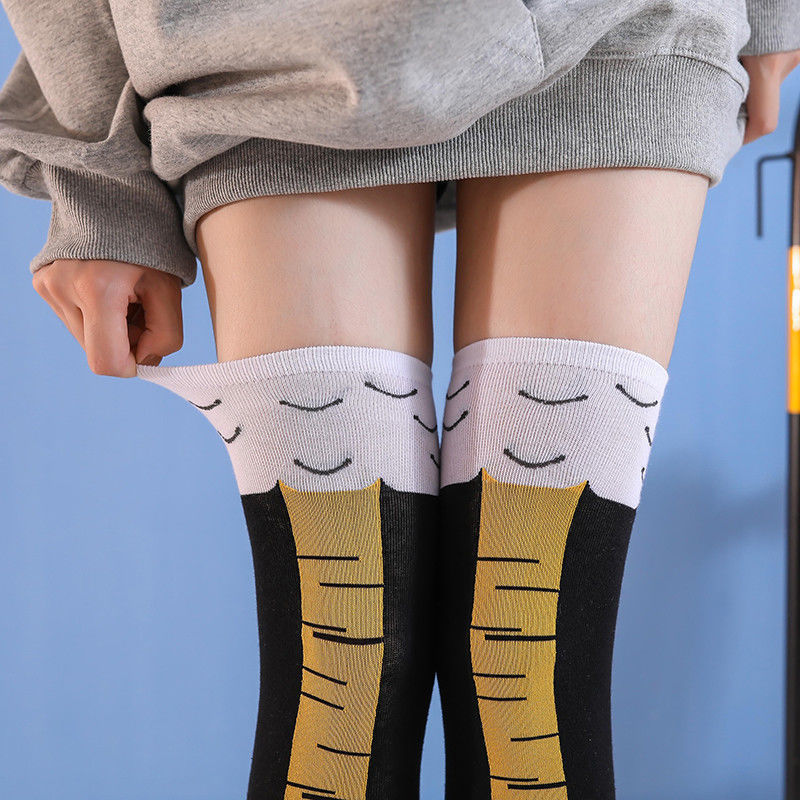 Funny Chicken Feet Knee-High Socks (1 Pair) by HitMyNeed