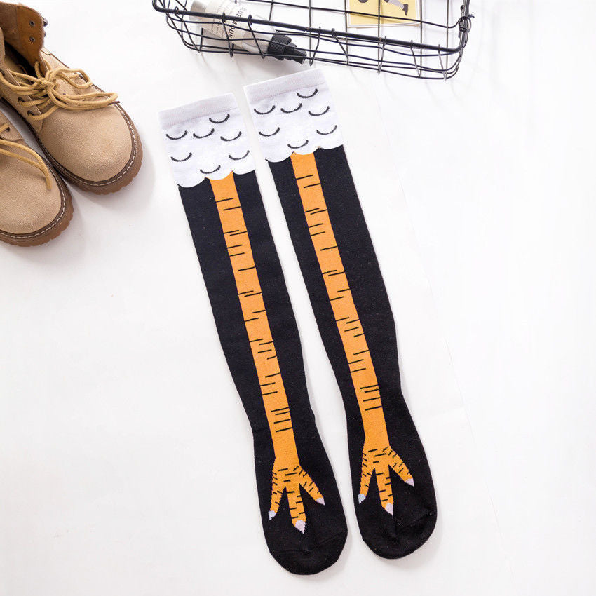 Funny Chicken Feet Knee-High Socks (1 Pair) by HitMyNeed