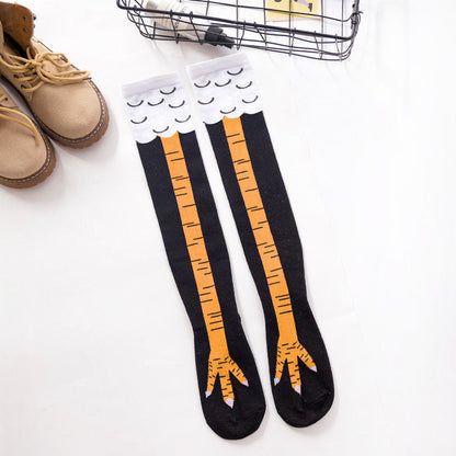 Funny Chicken Feet Knee-High Socks (1 Pair) by HitMyNeed