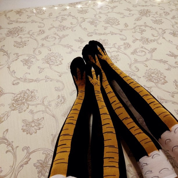 Funny Chicken Feet Knee-High Socks (1 Pair) by HitMyNeed