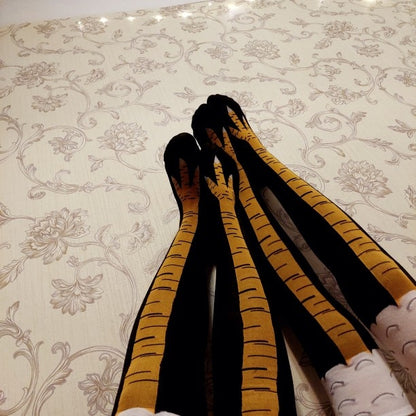 Funny Chicken Feet Knee-High Socks (1 Pair) by HitMyNeed