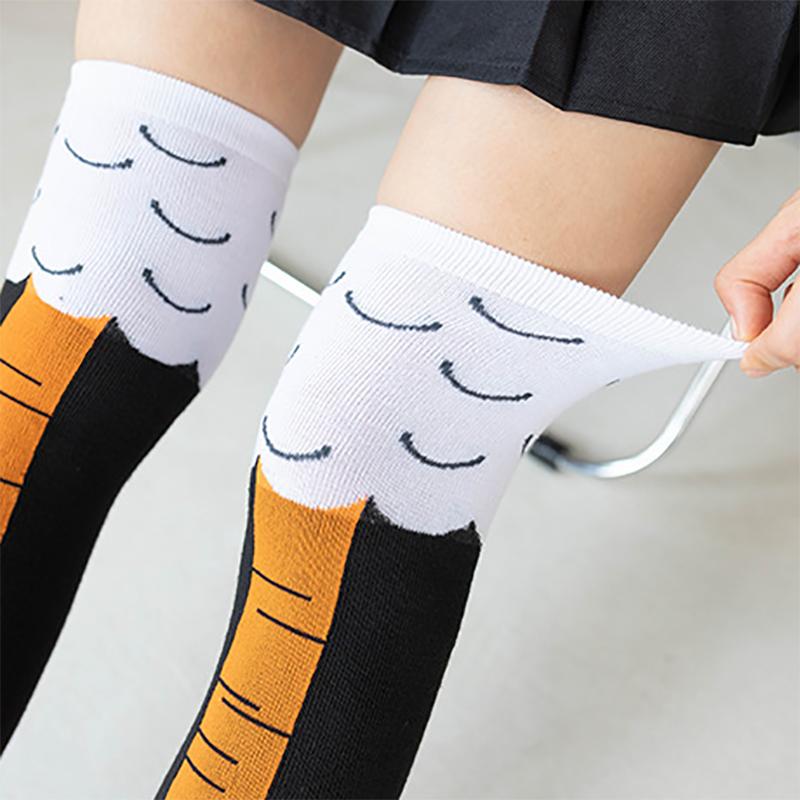 Funny Chicken Feet Knee-High Socks (1 Pair) by HitMyNeed