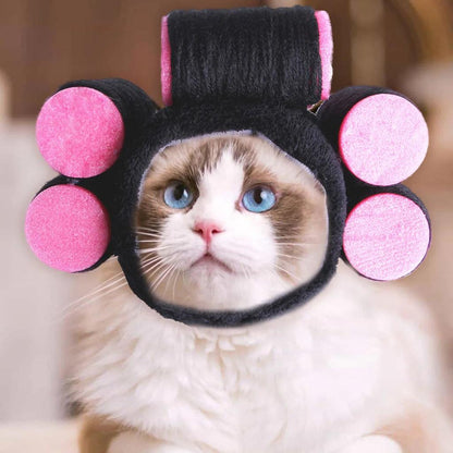 Funny Curly Adjustable Pet Hat for Cats and Dogs by HitMyNeed