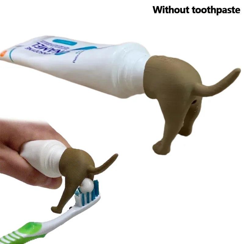 Funny Dog Butt Toothpaste Topper Dispenser Cap by HitMyNeed