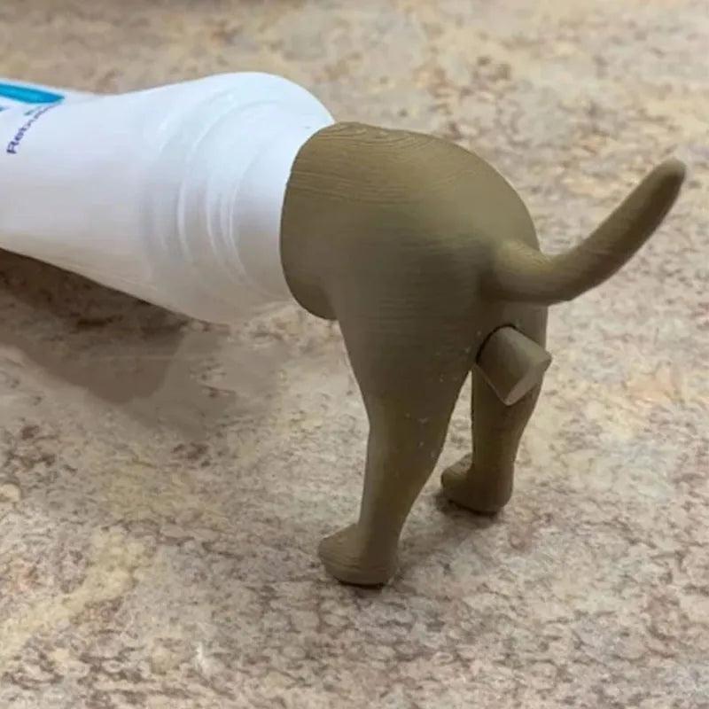 Funny Dog Butt Toothpaste Topper Dispenser Cap by HitMyNeed