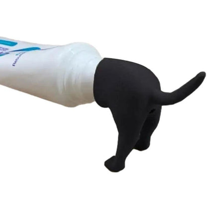 Funny Dog Butt Toothpaste Topper Dispenser Cap black by HitMyNeed