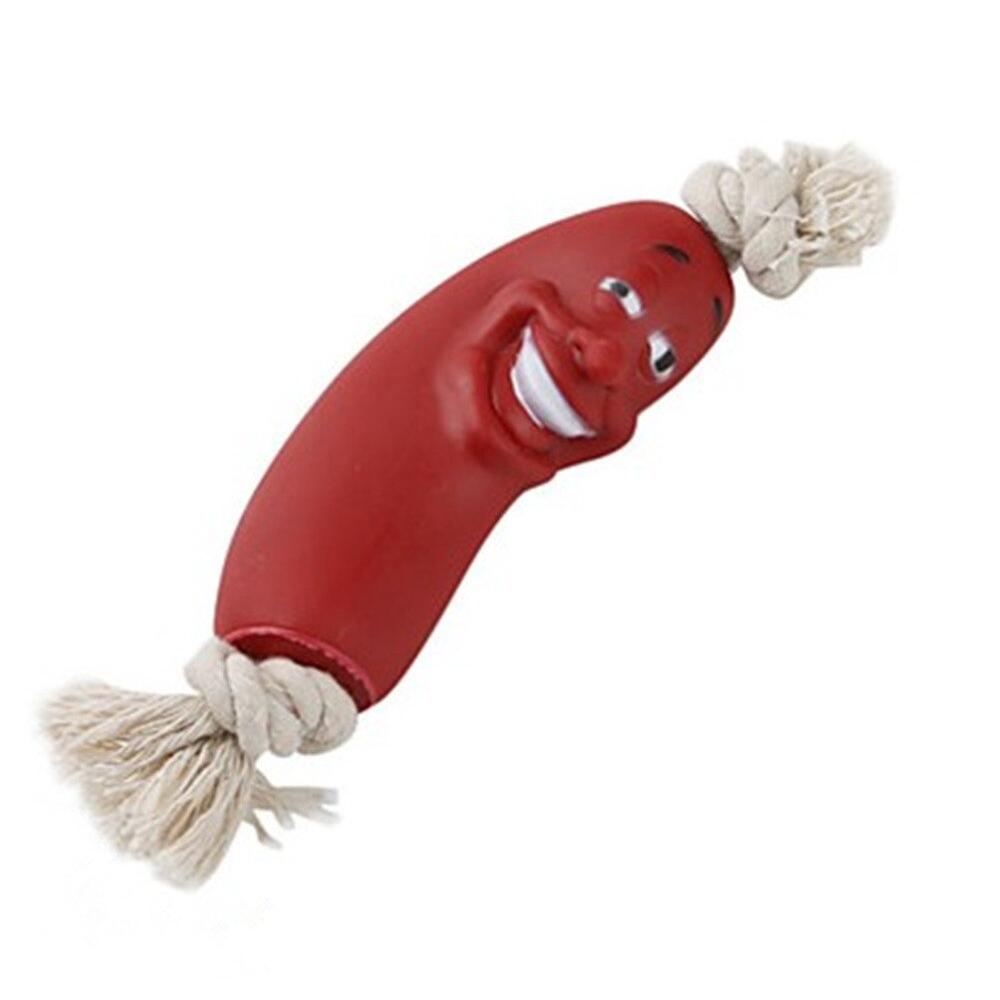 Funny Dog Sausage Rope Toy for Chewing & Tugging by HitMyNeed