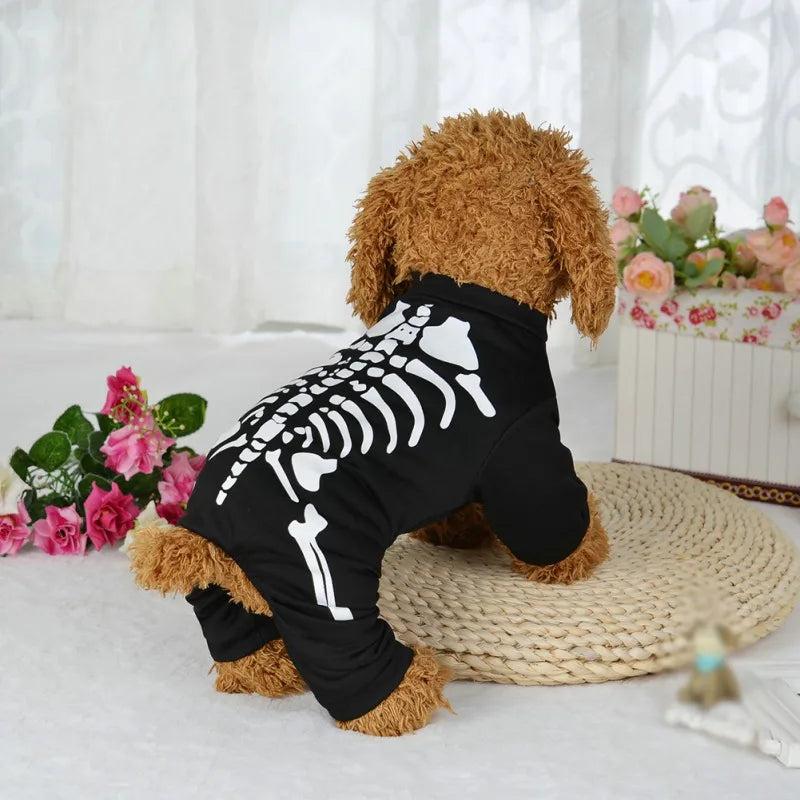 Funny Dog Skeleton Halloween Costume Outfit by HitMyNeed