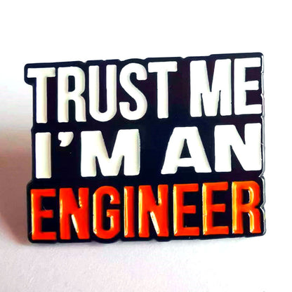 Funny Enamel Engineer Pin Brooch by HitMyNeed