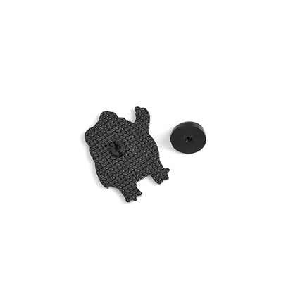 Funny Enamel Frog Pin for Bags, Hats and Lanyards by HitMyNeed