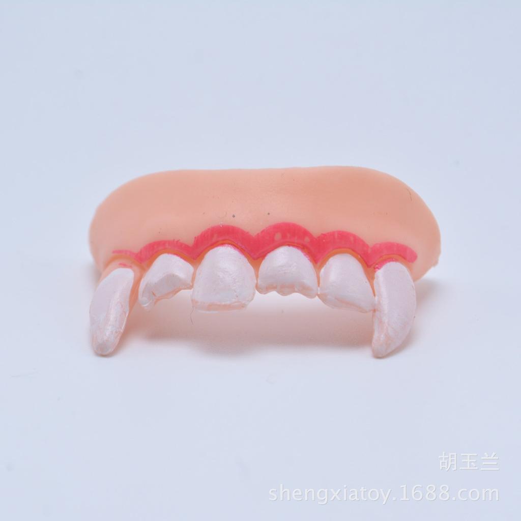 Funny False Teeth Set (8 pcs) for Costume & Pranks by HitMyNeed