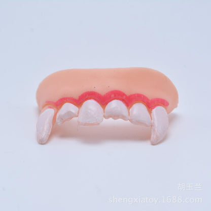 Funny False Teeth Set (8 pcs) for Costume & Pranks by HitMyNeed