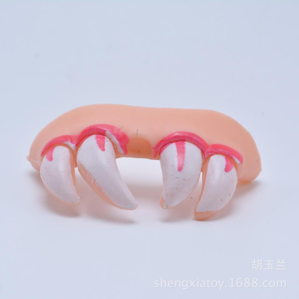 Funny False Teeth Set (8 pcs) for Costume & Pranks by HitMyNeed