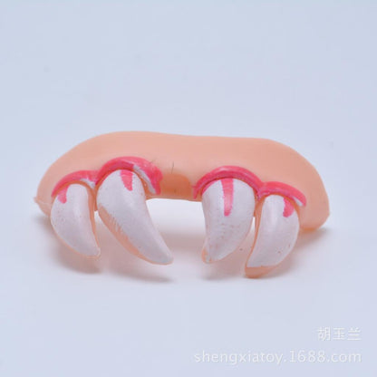 Funny False Teeth Set (8 pcs) for Costume & Pranks by HitMyNeed