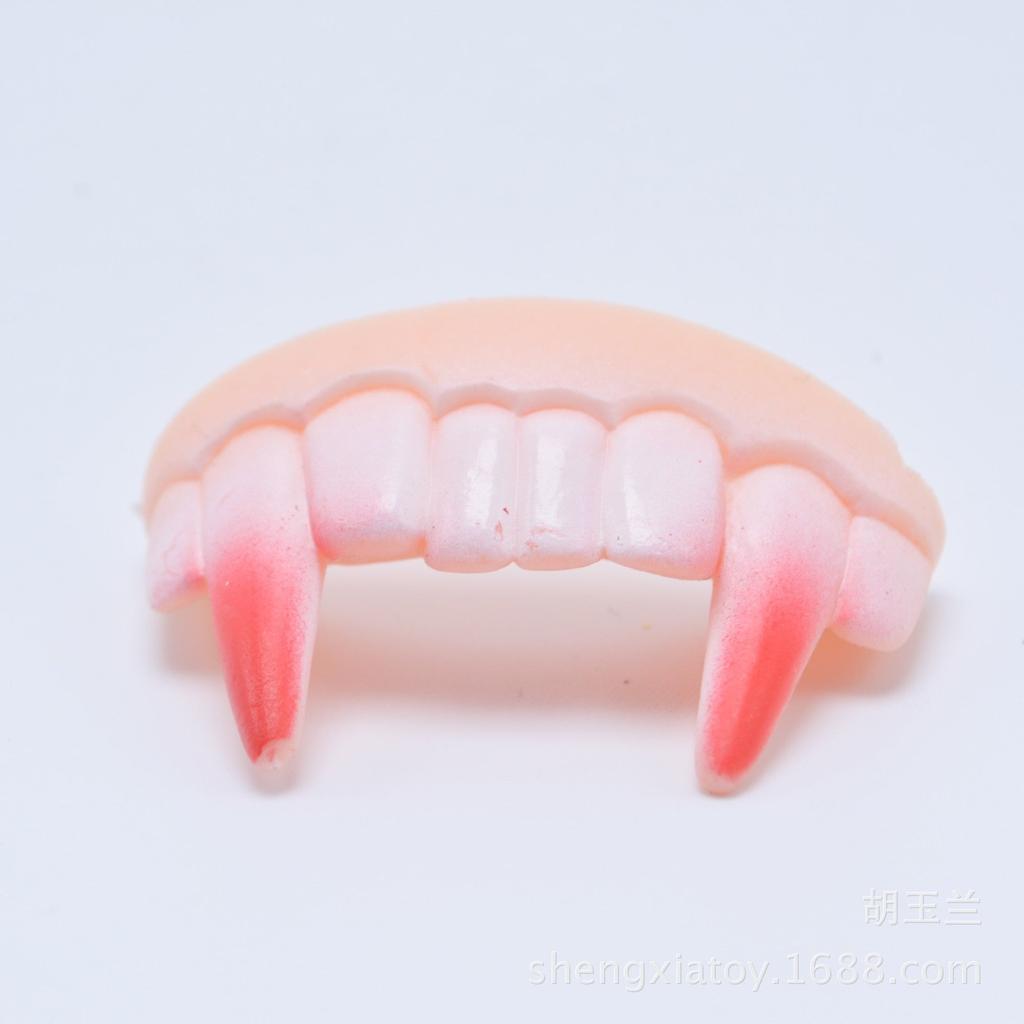 Funny False Teeth Set (8 pcs) for Costume & Pranks by HitMyNeed