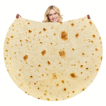 Funny Food Print Plush Throw Blanket by HitMyNeed
