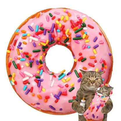 Funny Food Print Plush Throw Blanket pink-donut round35inch0-9m by HitMyNeed