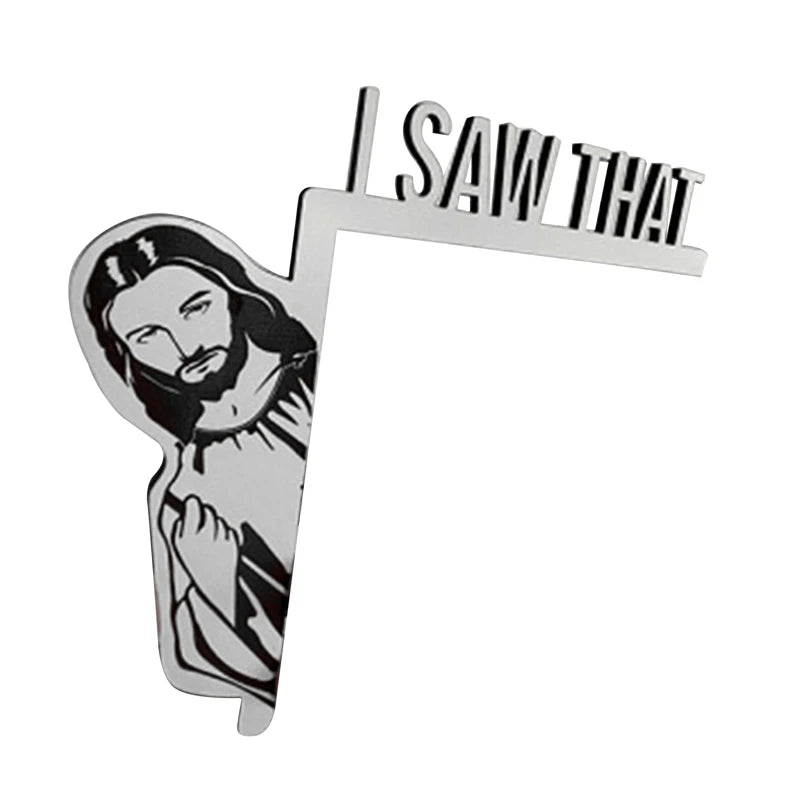 Funny Jesus I Saw That Wooden Door Hanger Sign left by HitMyNeed