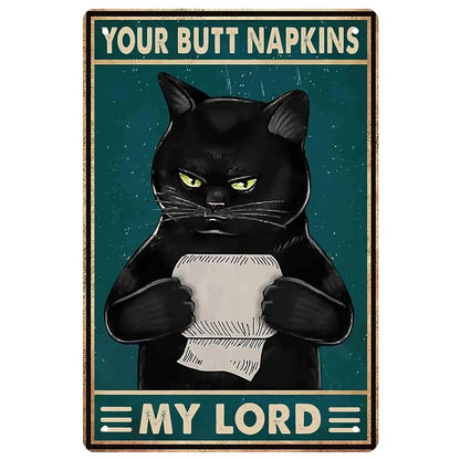 Funny Metal Bathroom Wall Art with Easy Mounting as-the-picture-28 20x30cm by HitMyNeed
