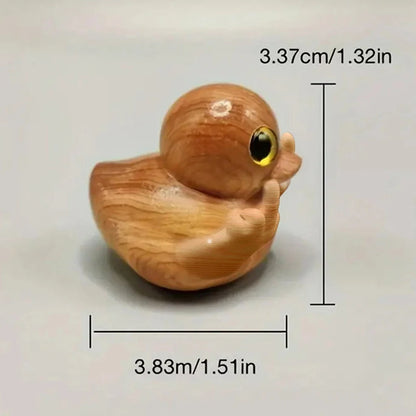 Funny Middle Finger Duck Handmade Wooden Figurine by HitMyNeed