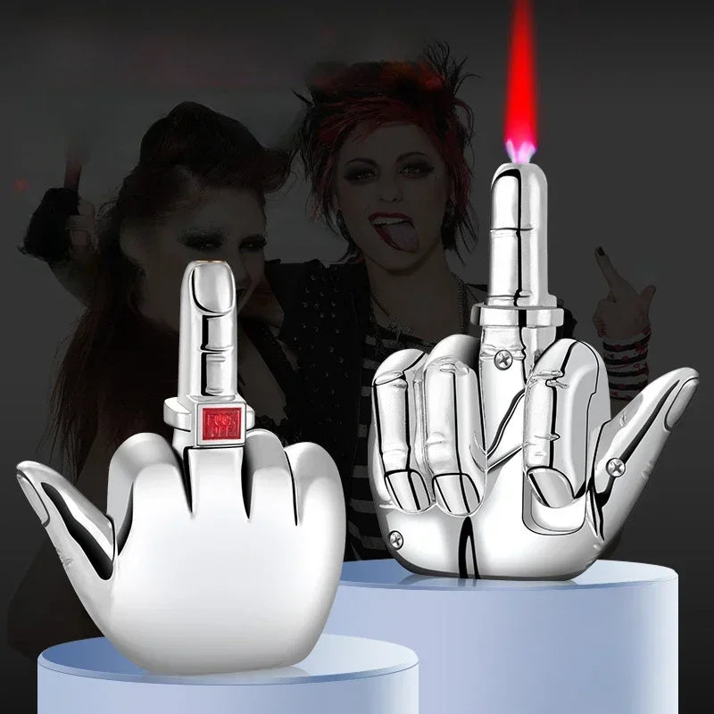 Funny Middle Finger Torch Lighter with Voice by HitMyNeed