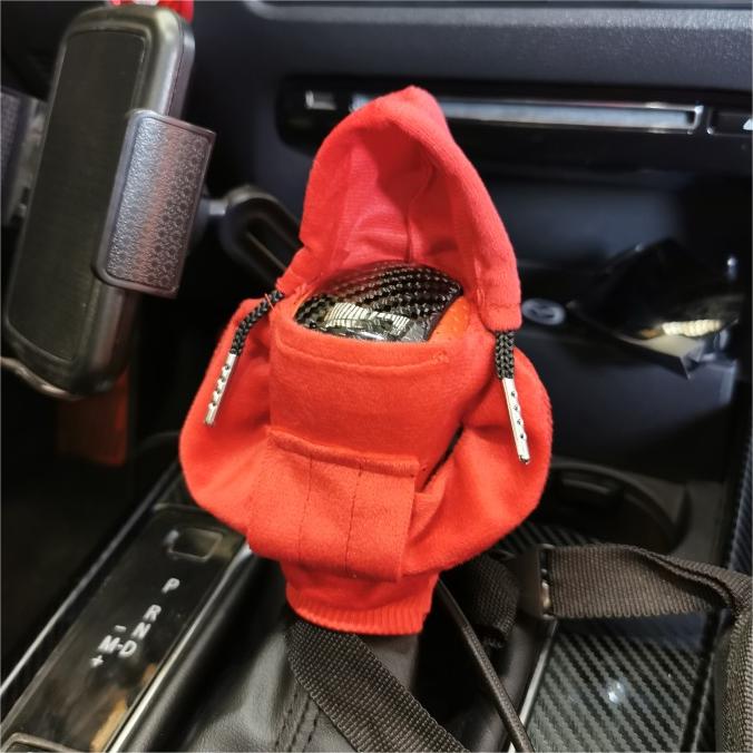 Funny Mini Hoodie Cover for Car Gear Shifter by HitMyNeed