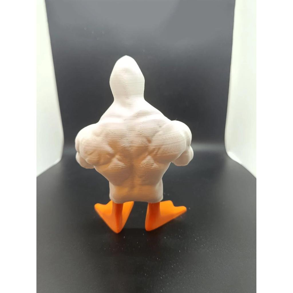 Funny Muscle Duck Resin Statue Ornament by HitMyNeed