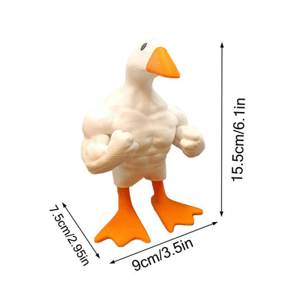 Funny Muscle Duck Resin Statue Ornament by HitMyNeed