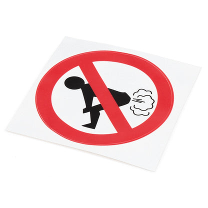 Funny No Farting Car Sticker Waterproof 12x12cm by HitMyNeed