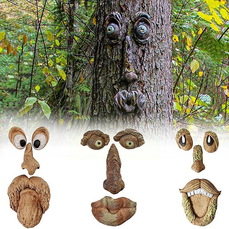 Funny Old Man Tree Face Hugger Garden Sculpture by HitMyNeed