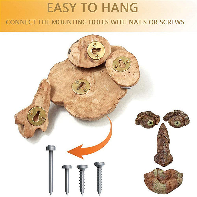 Funny Old Man Tree Face Hugger Garden Sculpture by HitMyNeed