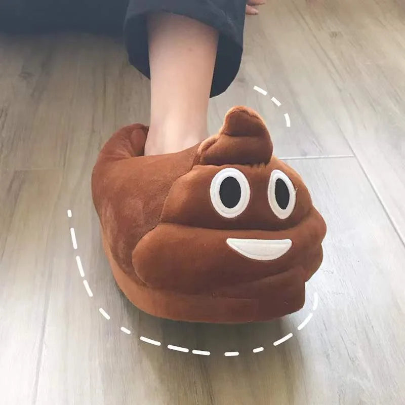 Funny Poop Emoji Slippers for Kids & Adults by HitMyNeed