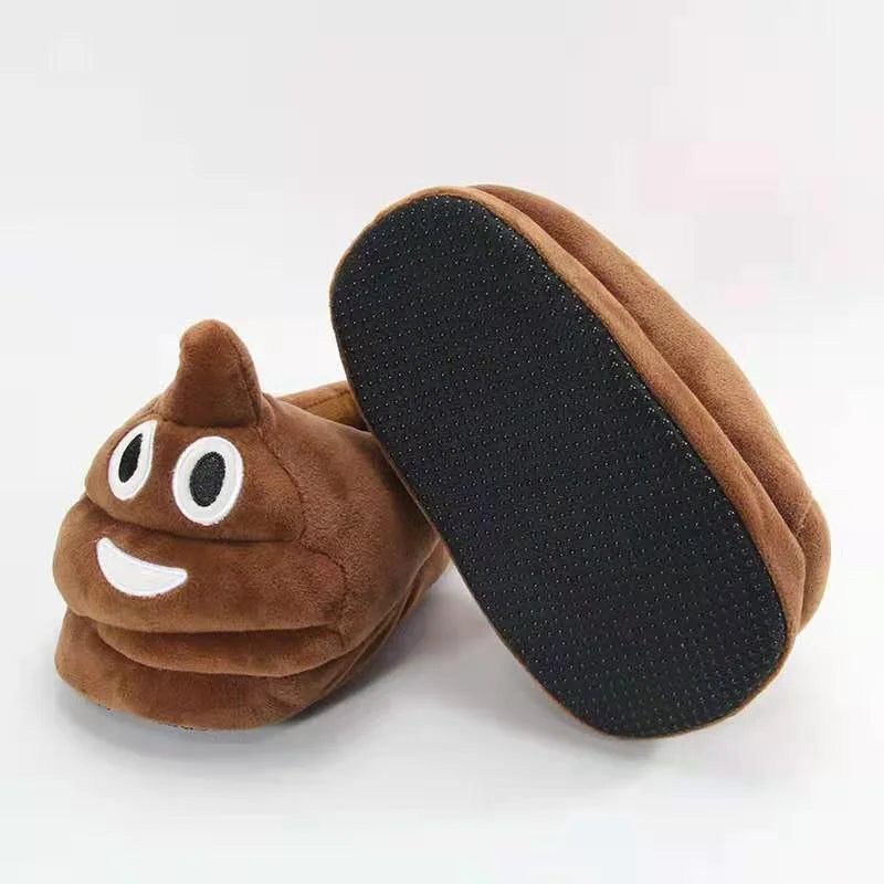 Funny Poop Emoji Slippers for Kids & Adults by HitMyNeed