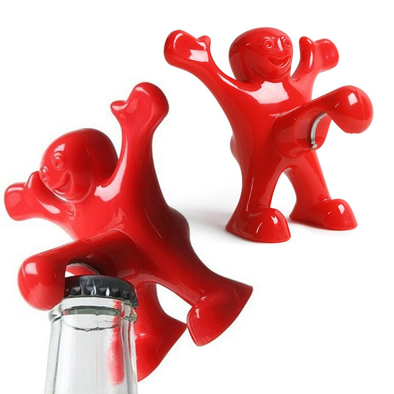Funny Red Man Bottle Opener Pocket Size by HitMyNeed
