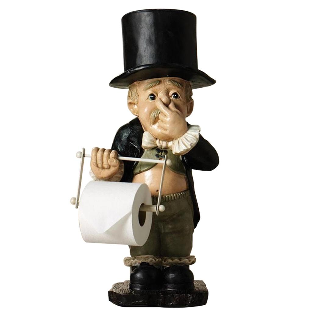 Funny Resin Toilet Roll Butler Holder by HitMyNeed