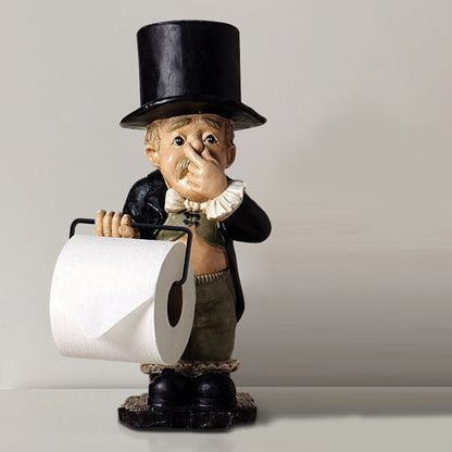 Funny Resin Toilet Roll Butler Holder by HitMyNeed