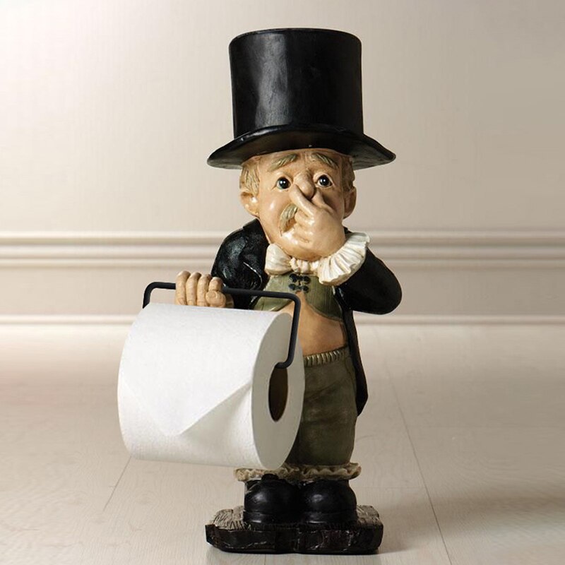 Funny Resin Toilet Roll Butler Holder by HitMyNeed