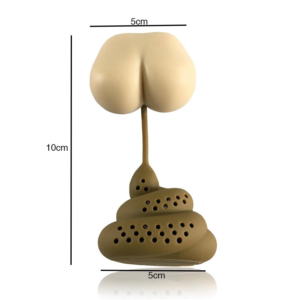 Funny Silicone Poop Tea Infuser for Loose Leaf Tea by HitMyNeed